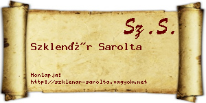 Szklenár Sarolta névjegykártya